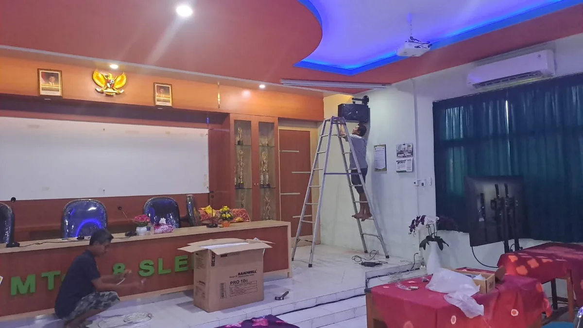Peningkatan Sarana, MTsN 8 Sleman Tambah Sound System di Aula Madrasah