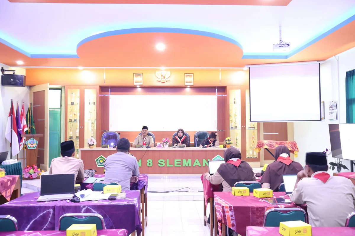Rapat Evaluasi Pramuka MTsN 8 Sleman Digelar, Bahas Program dan Pembentukan Mabigus