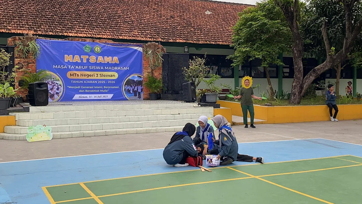 Spektakuler, Demonstrasi PMR Guncang Panggung Matsama MTs Negeri 3 Sleman