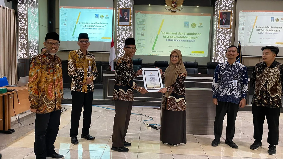 MAN 3 Sleman Raih Penghargaan UPZ Terbaik Tingkat Madrasah dari BAZNAS Sleman