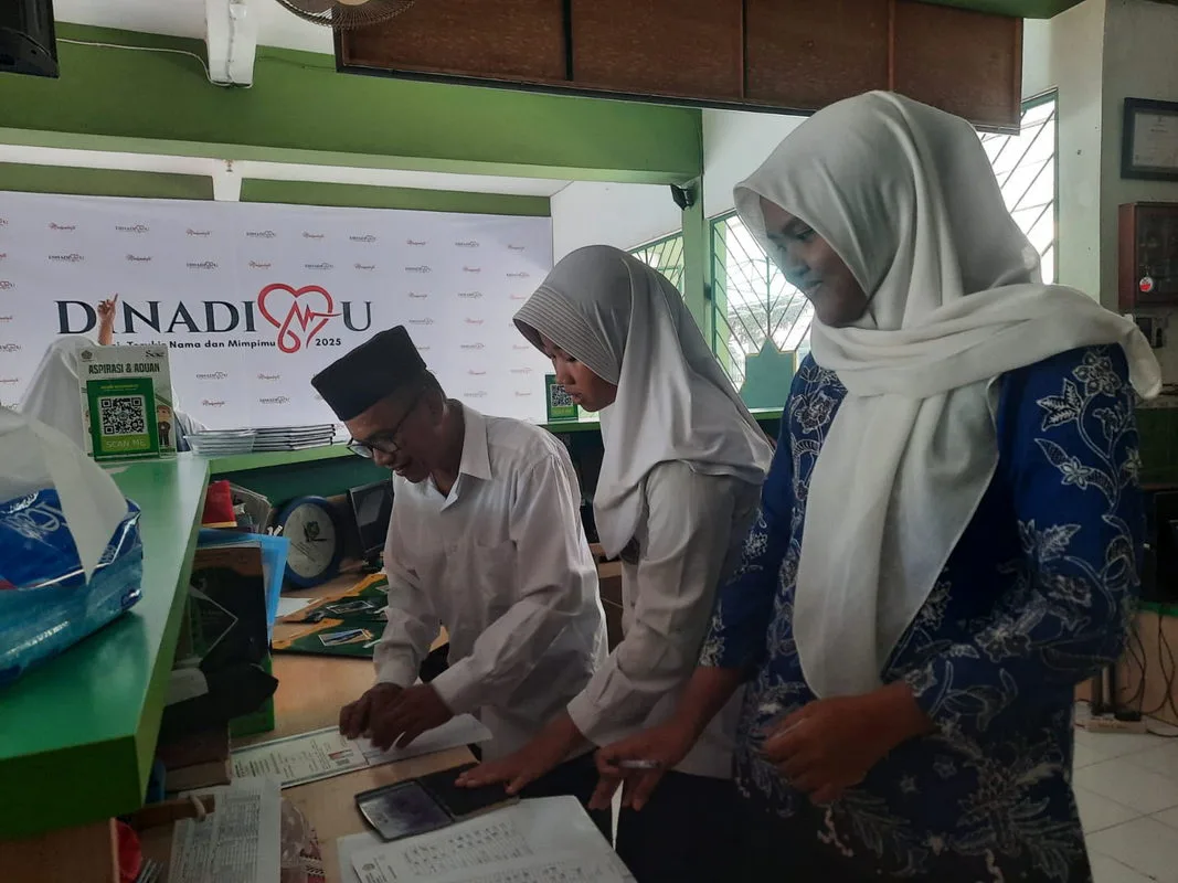Cap Tiga Jari Siswa Kelas 9 MTsN 8 Sleman Berlangsung Tertib Selama Dua Hari