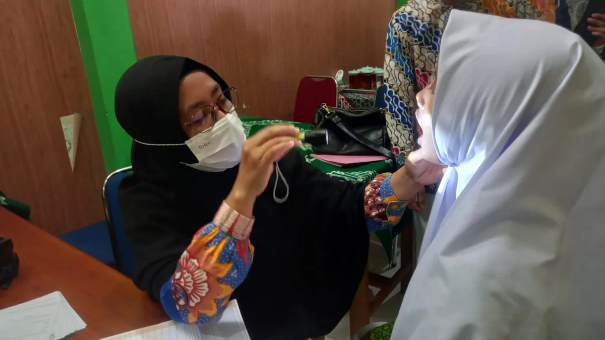 Deteksi Dini Kesehatan Siswa,  MTs N 3 Sleman Gandeng Puskesmas Ngemplak 2 Adakan Screening