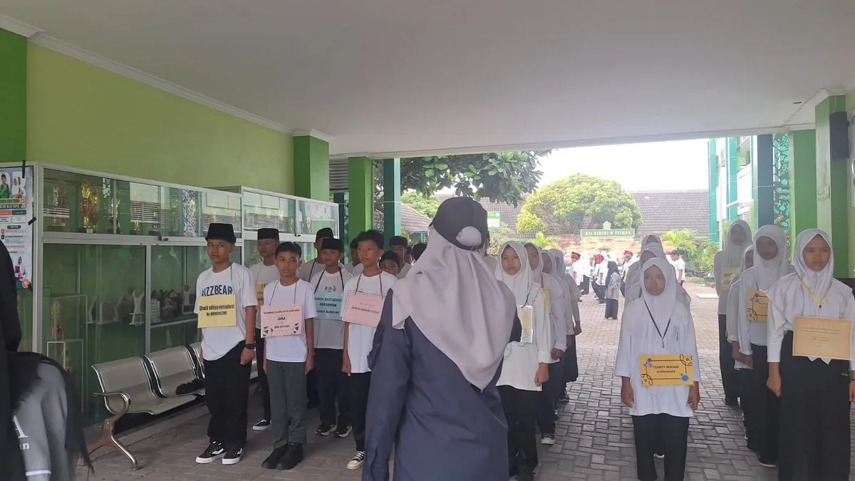 Matsama Hari Kedua, Siswa Baru MTsN 9 Sleman Ikuti Kegiatan PBB