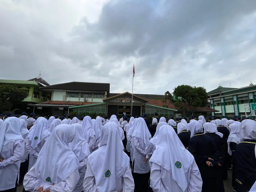 Apel Pagi MTsN 6 Sleman Pesankan Hidup Harus Diperjuangkan