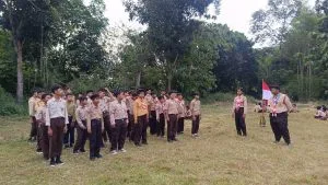 Latihan Pramuka MTsN 8 Sleman Fokuskan Latihan PBB untuk Disiplinkan Barisan
