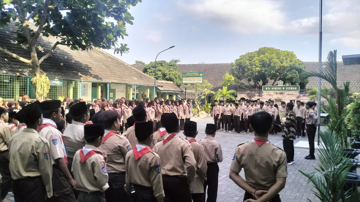 MTsN 9 Sleman Gelar Ekstrakurikuler Pramuka Perdana Tahun Ajaran 2025/ 2026