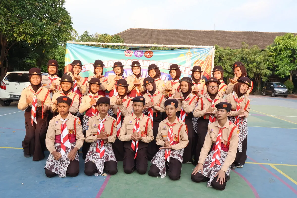 Calon Dewan Penggalang MTsN 8 Sleman Siap Dampingi Peserta Dianpinru 2025