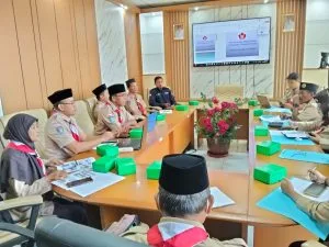 Kamabigus MTsN 8 Sleman Paparkan Inovasi Pramuka Garuda pada Lomba Gugus Depan Tergiat