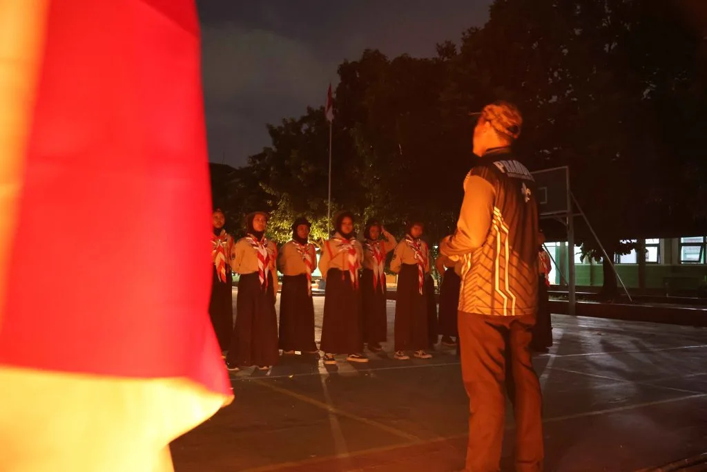 Pelantikan Dewan Penggalang MTsN 8 Sleman Berlangsung Khidmat Bersamaan dengan Dianpinru 2025