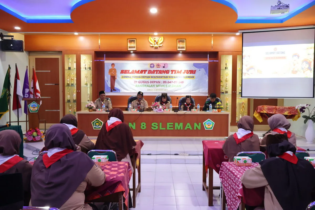 MTsN 8 Sleman Terima Visitasi Lomba Gugus Depan Berprestasi dari Kwarcab Sleman