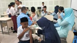 MTsN 9 Sleman Gelar Imunisasi Hepatitis A bagi Siswa Kelas VII