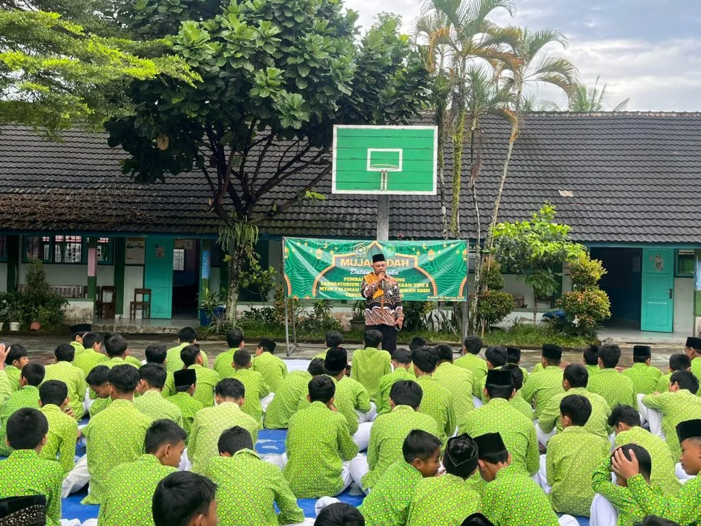 MTsN 7 Sleman Gelar Doa Bersama dan Mujahadah untuk Pembangunan Gedung Laboratorium dan Perpustakaan Tipe 2 SBSN 2025