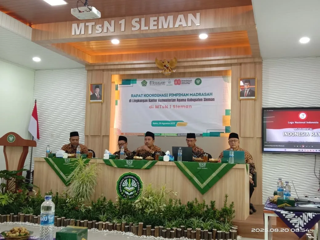 Kepala MIN 1 Sleman Ikuti Rakorpim di MTsN 1 Sleman