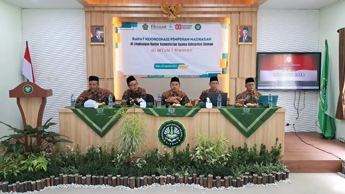 Kemenag Sleman Gelar Rakor Pimpinan Madrasah di MTsN 1 Sleman