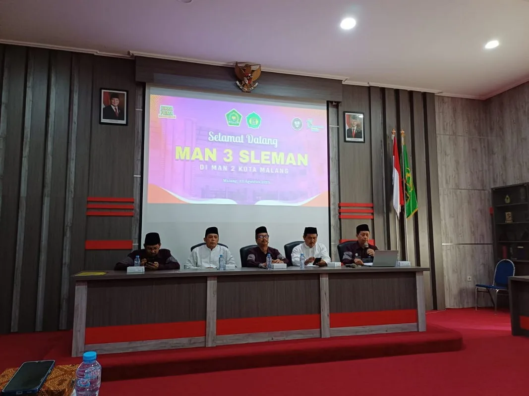 MAN 3 Sleman Laksanakan Studi Tiru PPMU ke Ma’had Al Qalam MAN 2 Kota Malang
