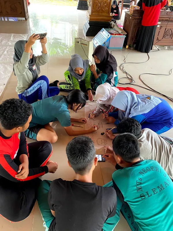 Ketua PMR MTsN 9 Sleman Antusias Ikuti Training Center Tahap 2 Kontingen PMI Sleman untuk JUMTEK PMI DIY 2025