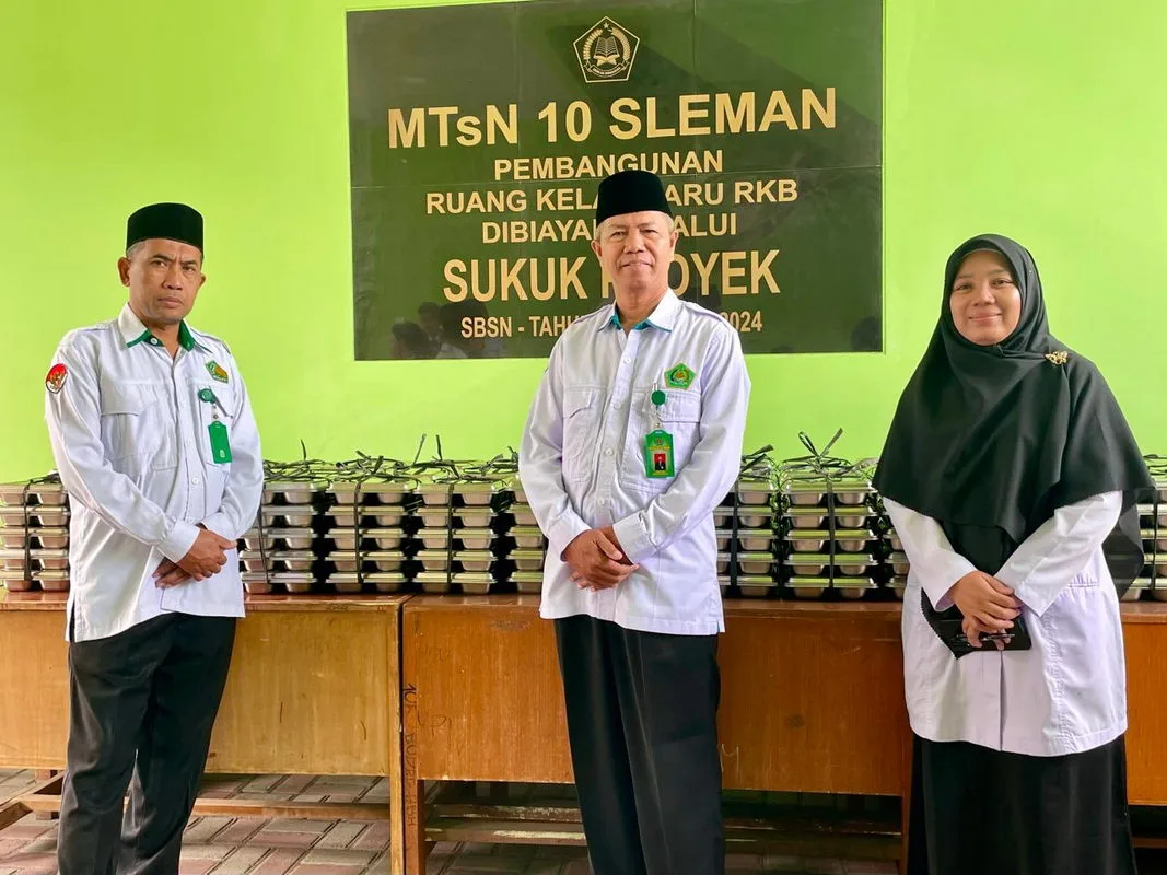 MTsN 10 Sleman Sambut Antusias Program Makanan Bergizi Gratis (MBG)