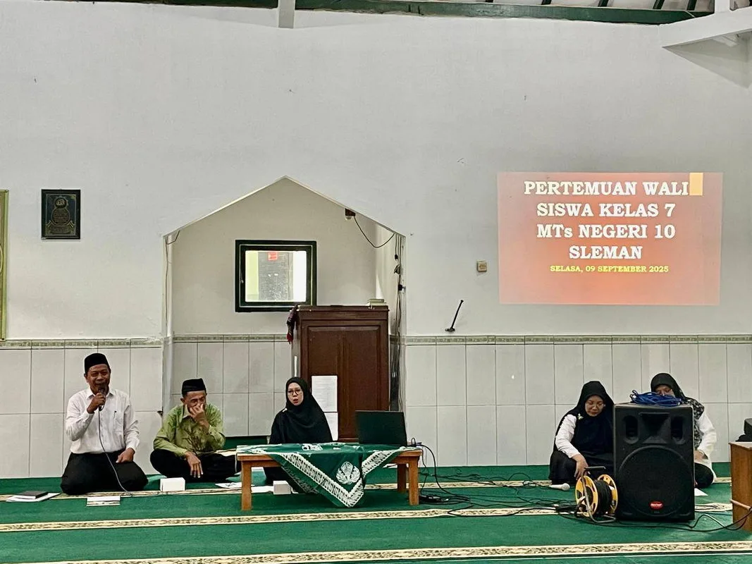 Gandeng Partisipasi Orang Tua, MTsN 10 Sleman Gelar Rapat Koordinasi Program Madrasah