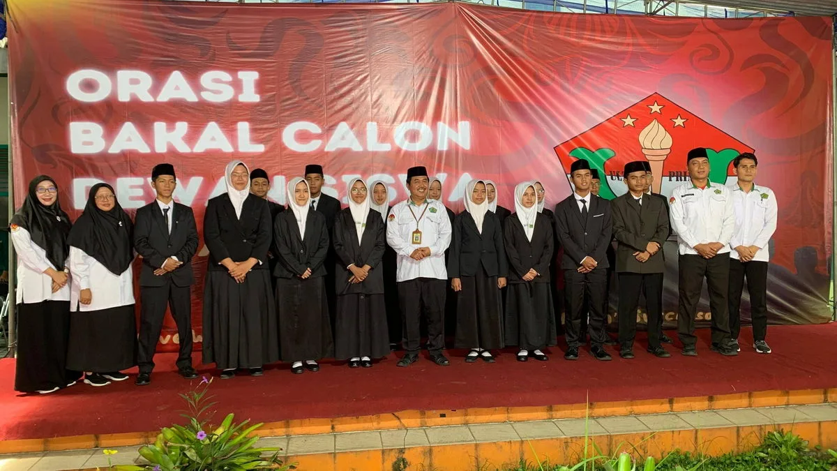 Orasi Calon Dewan Siswa MAN 3 Sleman Periode 2025-2026 Digelar Meriah