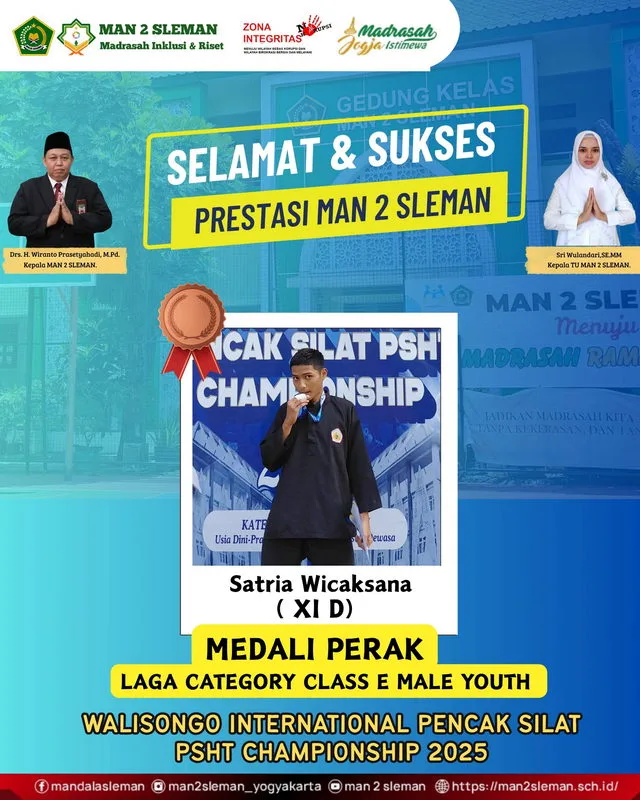 Atlet Pencak Silat MAN 2 Sleman Tampil Membanggakan dalam Kejuaraan Internasional