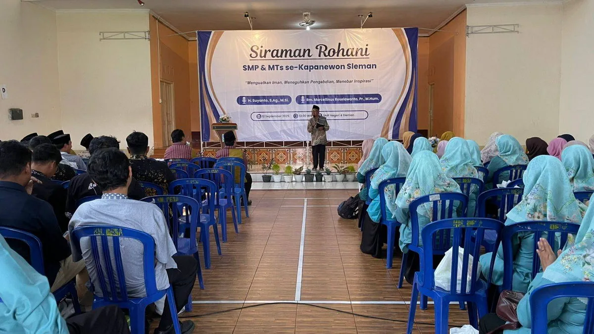 Perkuat Iman dan Ukhuwah, MTsN 4 Sleman Hadiri Siraman Rohani se-Pokja Kapanewon Sleman