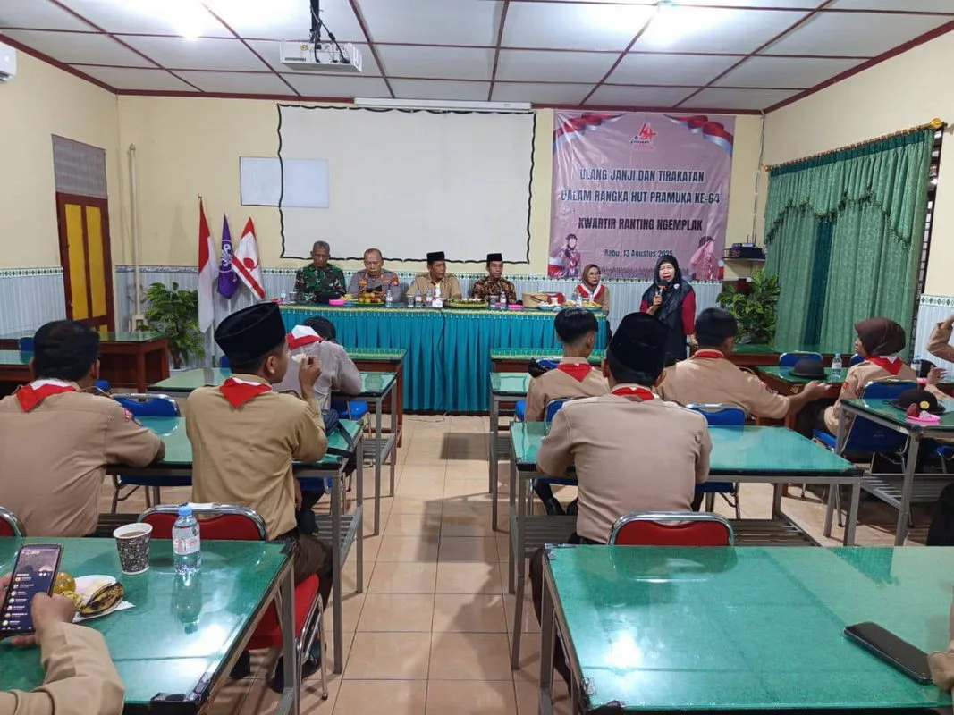 Ulang Janji Pramuka, MTs Negeri 3 Sleman Kirimkan Pembina