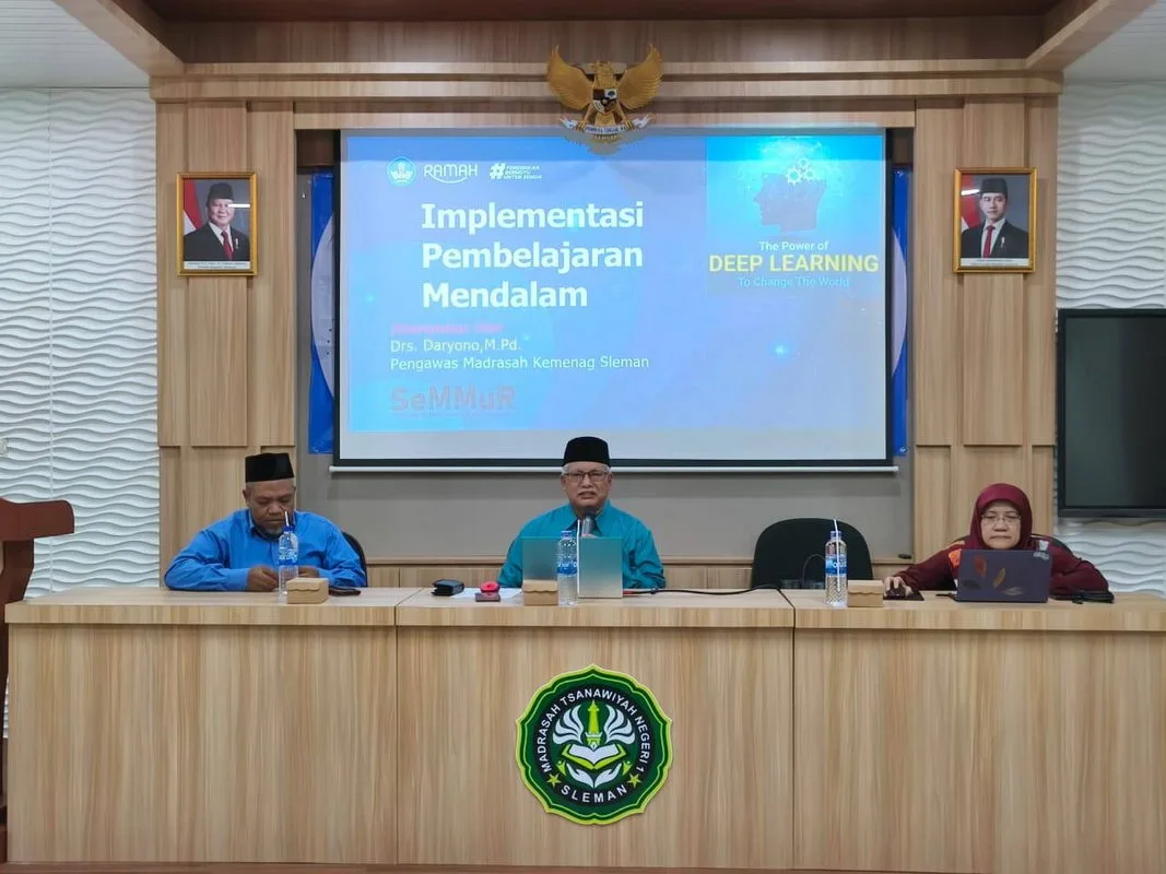 Workshop Deep Learning Dorong Guru MTsN 1 Sleman Terapkan Strategi Inovatif