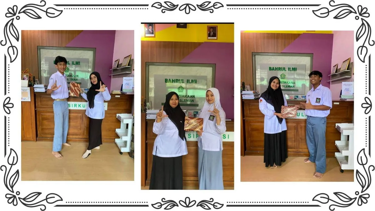 Perpustakaan Bahrul Ilmi MAN 2 Sleman Peringati Hari Kunjung Perpustakaan dengan Beri Reward untuk Siswa