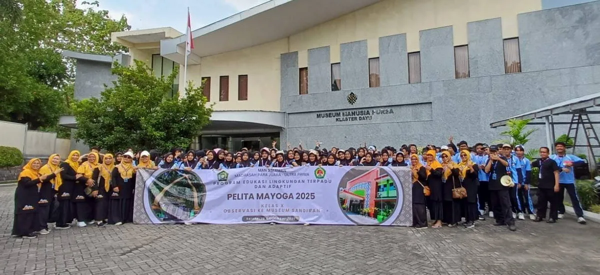 Siswa MAN 3 Sleman Telusuri Jejak Sejarah di Situs Sangiran Melalui Kegiatan PELITA