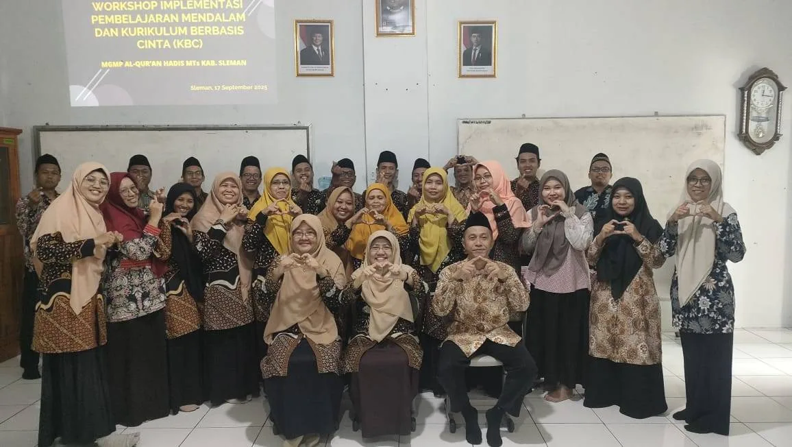 Guru Qur’an Hadist MTsN 8 Sleman Ikuti Workshop Implementasi Pembelajaran Mendalam dan Kurikulum Berbasis Cinta