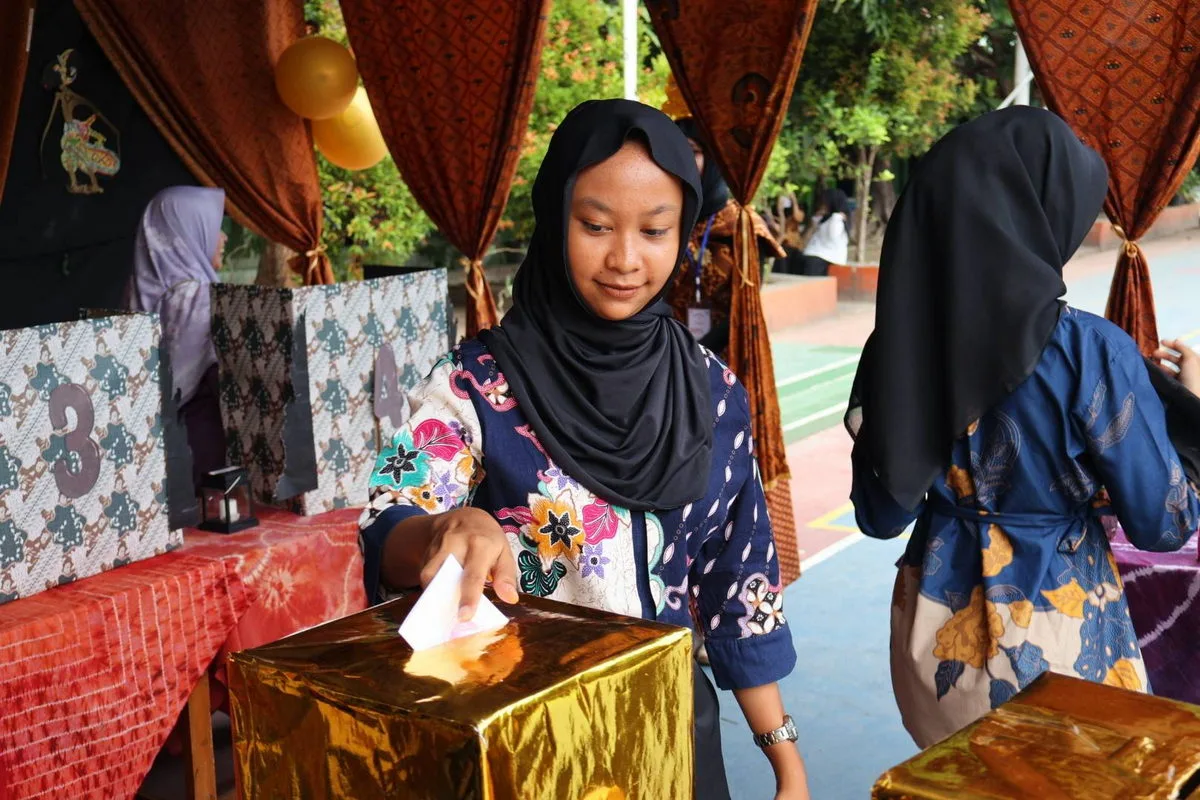Pemilu OSIS MTsN 8 Sleman Berlangsung Demokratis