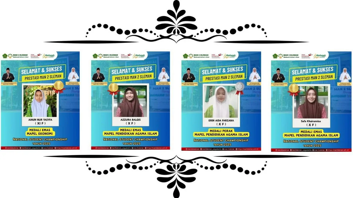 Prestasi Membanggakan, Siswa MAN 2 Sleman Borong Medali di Ajang National Student Championship 2025