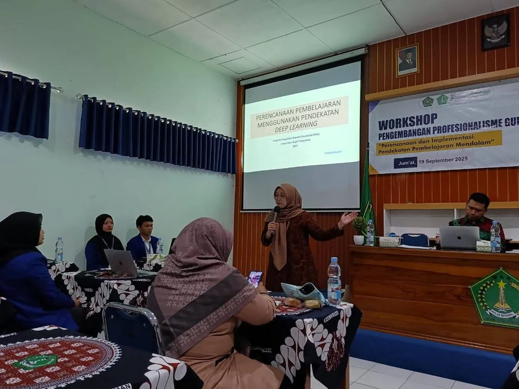 Belajar Pembelajaran Mendalam, MAN 5 Sleman Gelar Workshop Pengembangan Profesionalisme Guru