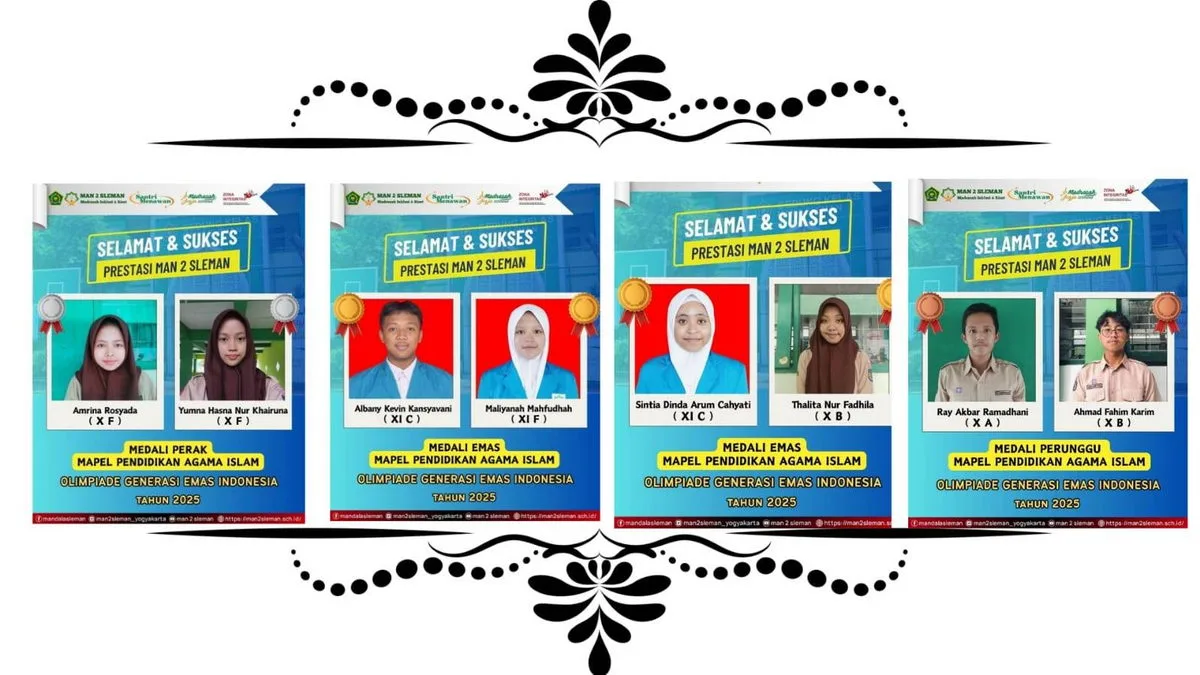 MAN 2 Sleman Raih Prestasi Gemilang dalam Olimpiade Generasi Emas Indonesia 2025