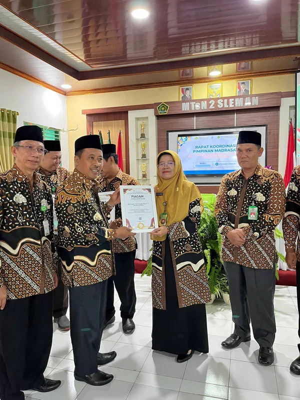 MTsN 2 Sleman Jadi Tuan Rumah Rakorpim, Bahas Evaluasi dan Rencana Kegiatan ke Depan