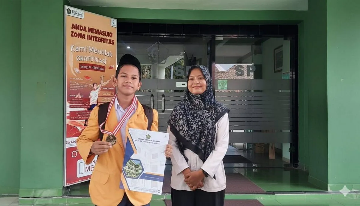 Guru Matematika MTsN 9 Sleman, Widyajayanti Sukses Antarkan Siswa Raih Juara 1 OMI Tingkat Kabupaten