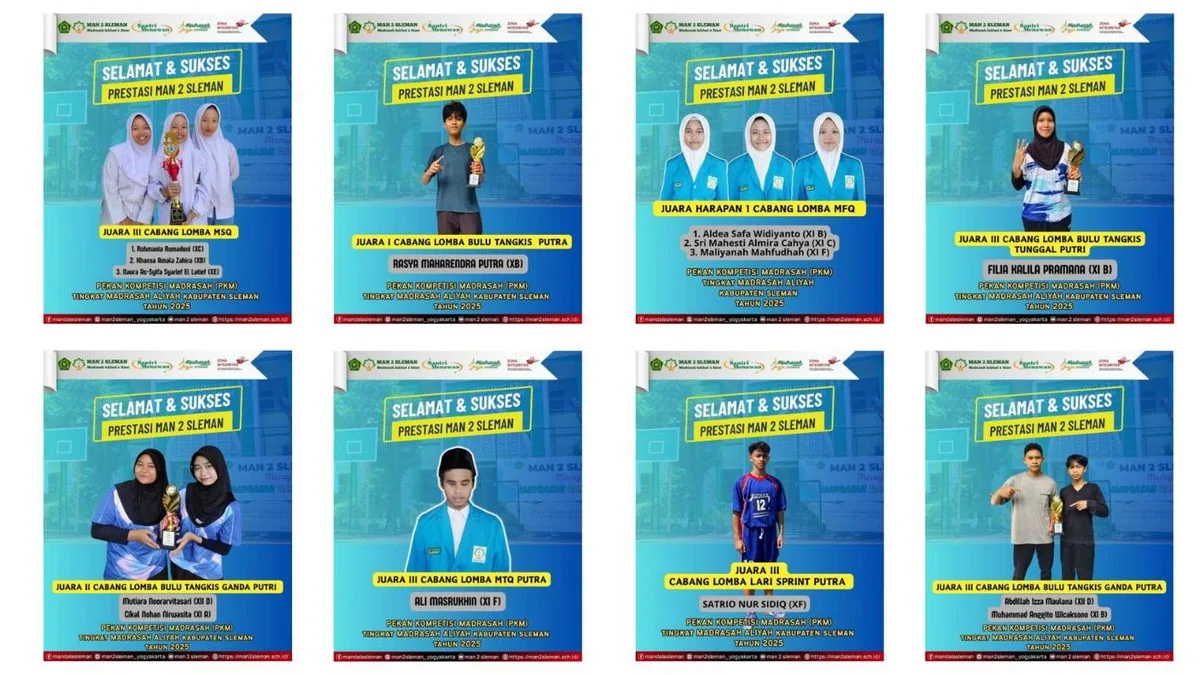 MAN 2 Sleman Ukir Prestasi Membanggakan di PKM Tingkat Kabupaten Sleman 2025