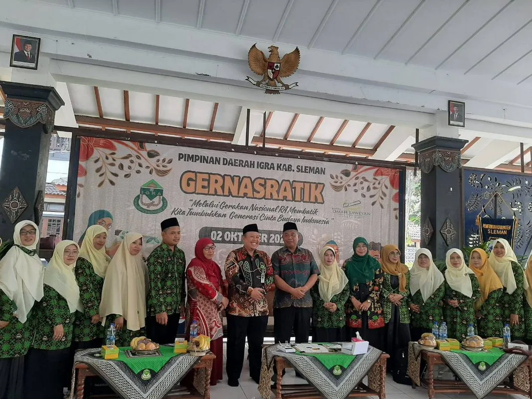 Pimpinan Daerah IGRA Kabupaten Sleman Gelar Gernasratik “Gerakan Nasional Anak RA Membatik