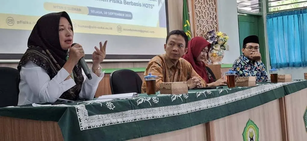 Kepala MTsN 9 Sleman Berikan Sambutan pada Kegiatan MGMP IPA MTs Kabupaten Sleman