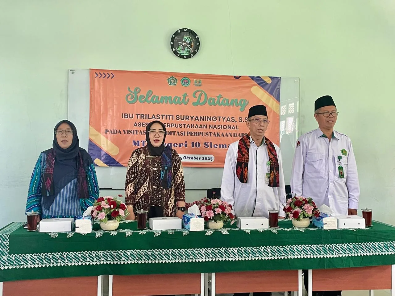 “Jadikan Perpustakaan Barometer Ilmu,” Pesan Kasi Dikmad dalam Visitasi Akreditasi Perpustakaan MTsN 10 Sleman