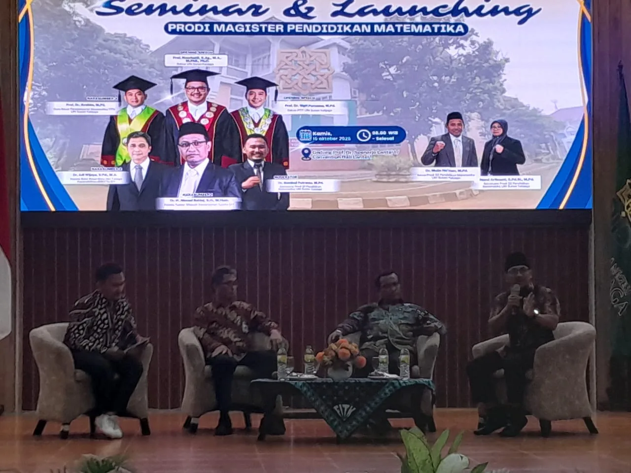 Kepala MTsN 8 Sleman dan Guru Matematika Hadiri Seminar dan Launching Prodi Magister Pendidikan Matematika UIN Sunan Kalijaga