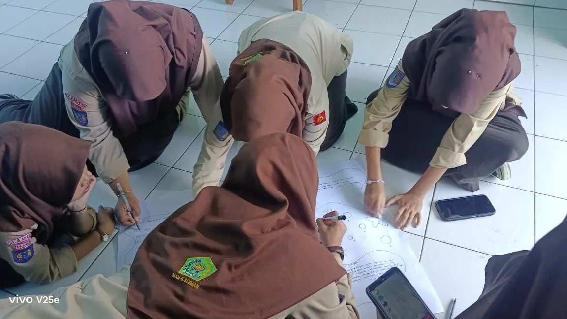 Mind Mapping Jadikan Belajar Ekonomi Lebih Mudah dan Menyenangkan di MAN 5 Sleman