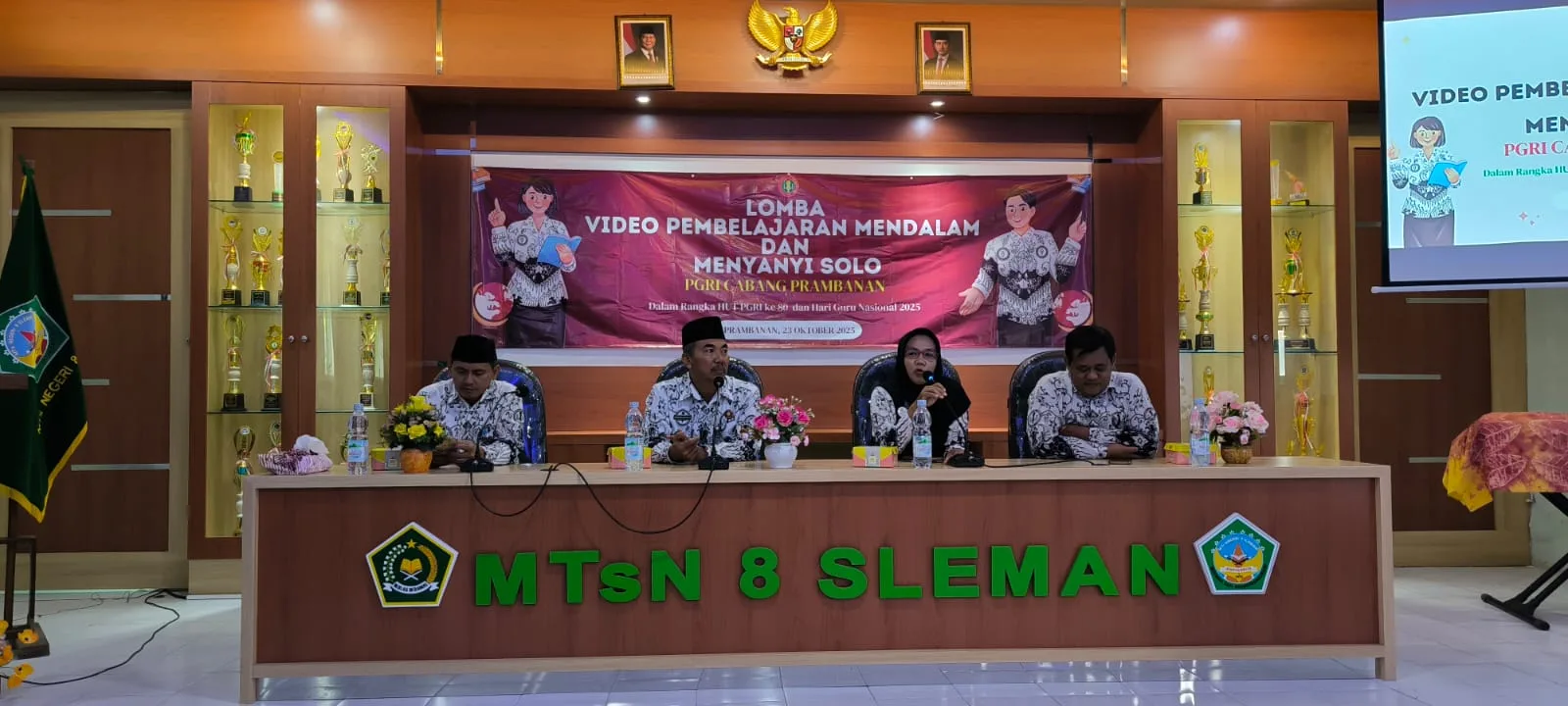 MTsN 8 Sleman Jadi Tuan Rumah Lomba Peringatan Hari Guru Nasional PGRI Cabang Prambanan