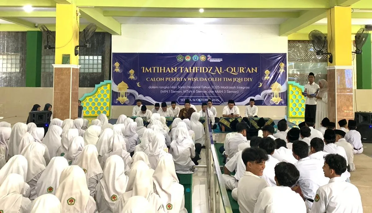 Jelang Wisuda Tahfidz, Madrasah Integrasi Gelar Imtihan Tahfidz Al-Qur’an di MAN 3 Sleman