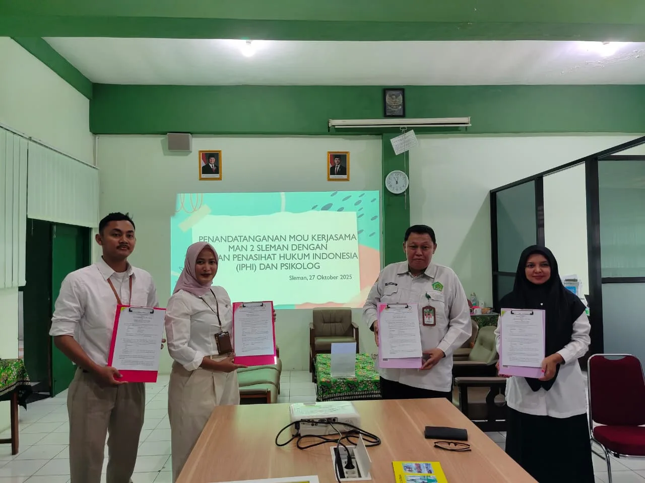 MAN 2 Sleman Teken MoU dengan DPD IPHI 1987 DIY
