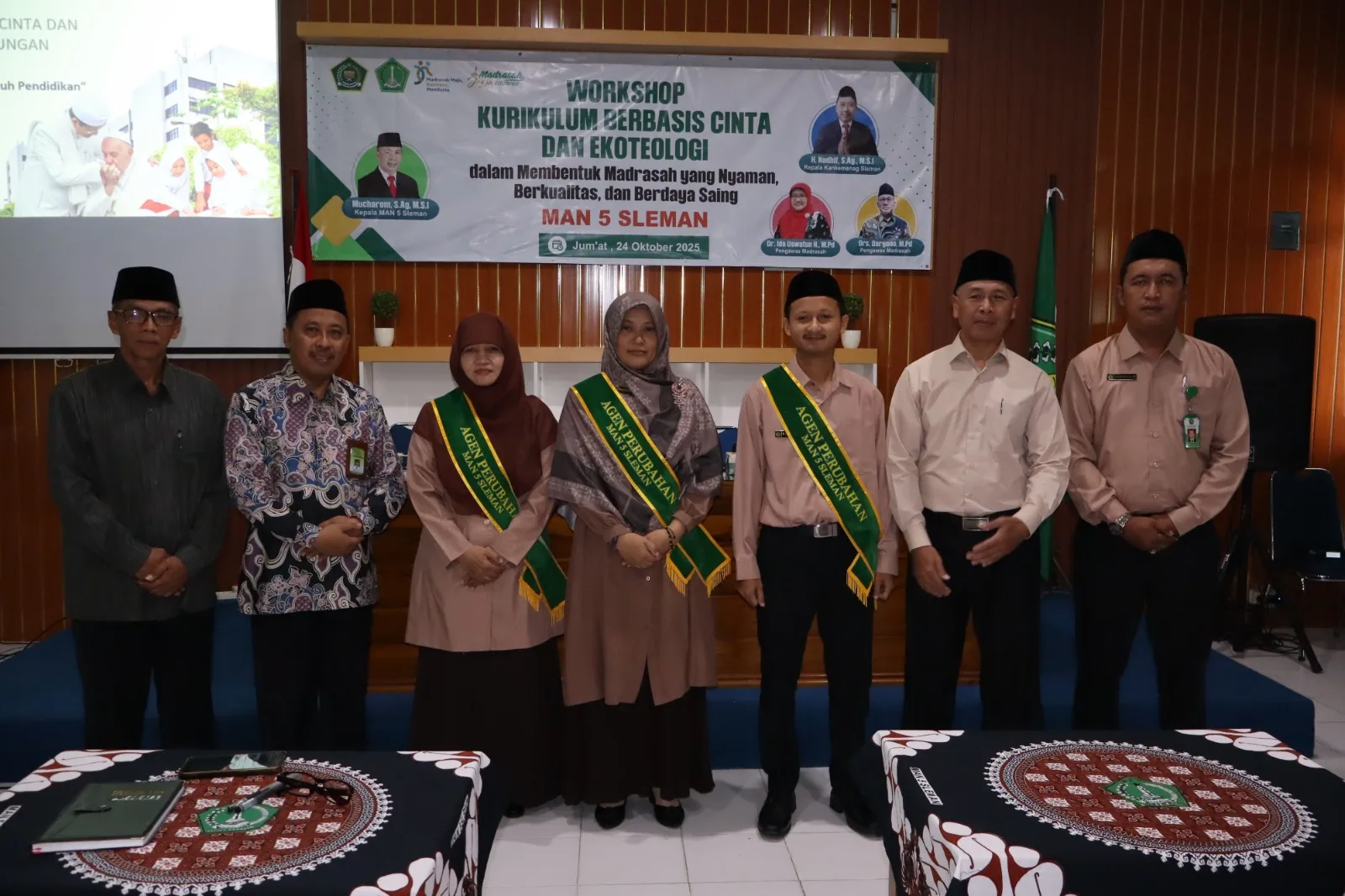 Tiga Guru MAN 5 Sleman Dikukuhkan sebagai Agen Perubahan dalam Penguatan Kurikulum Berbasis Cinta