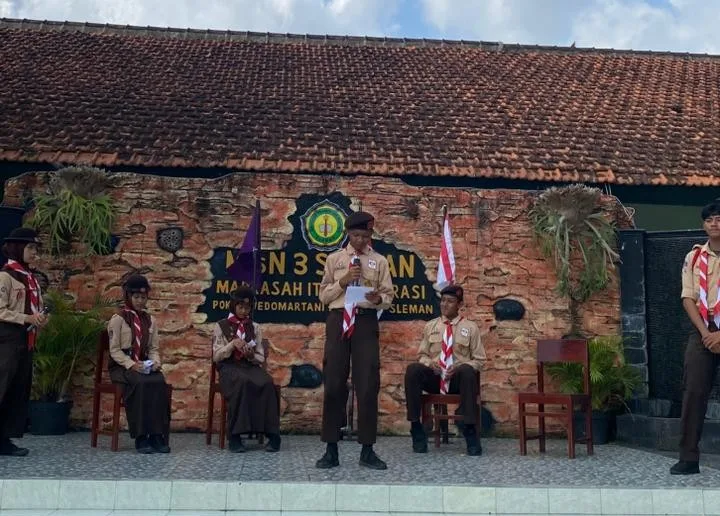 Uji Ketangkasan, Pemilihan Ketua MP Pramuka MTsN 3 Sleman Berlangsung Sengit