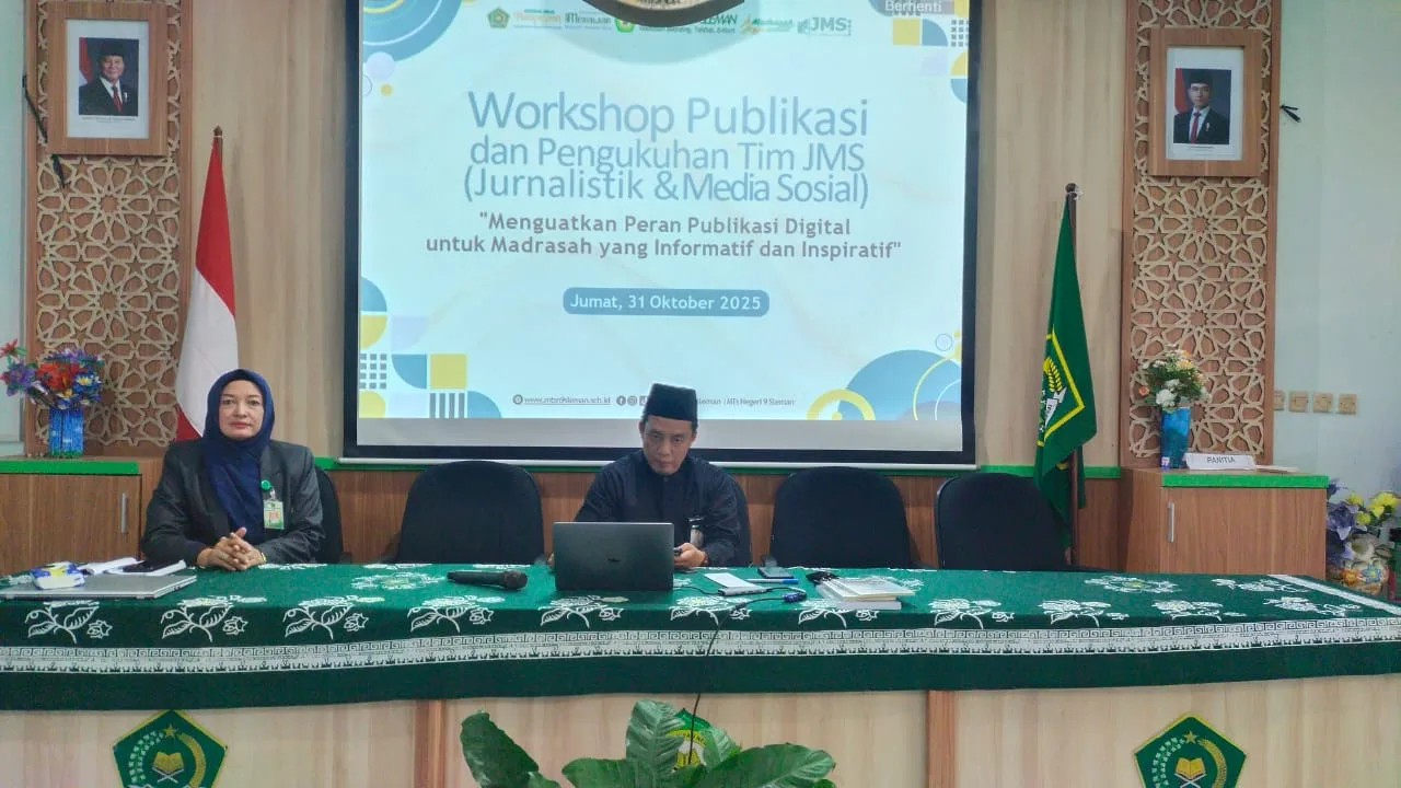 Akhiri Bulan Oktober, MTsN 9 Sleman Gelar Workshop Publikasi