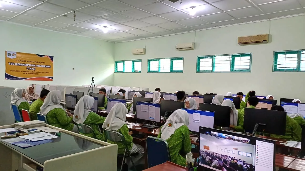 MAN 3 Sleman Gelar TKA, Panitia Terapkan Screening Demi Jaga Integritas