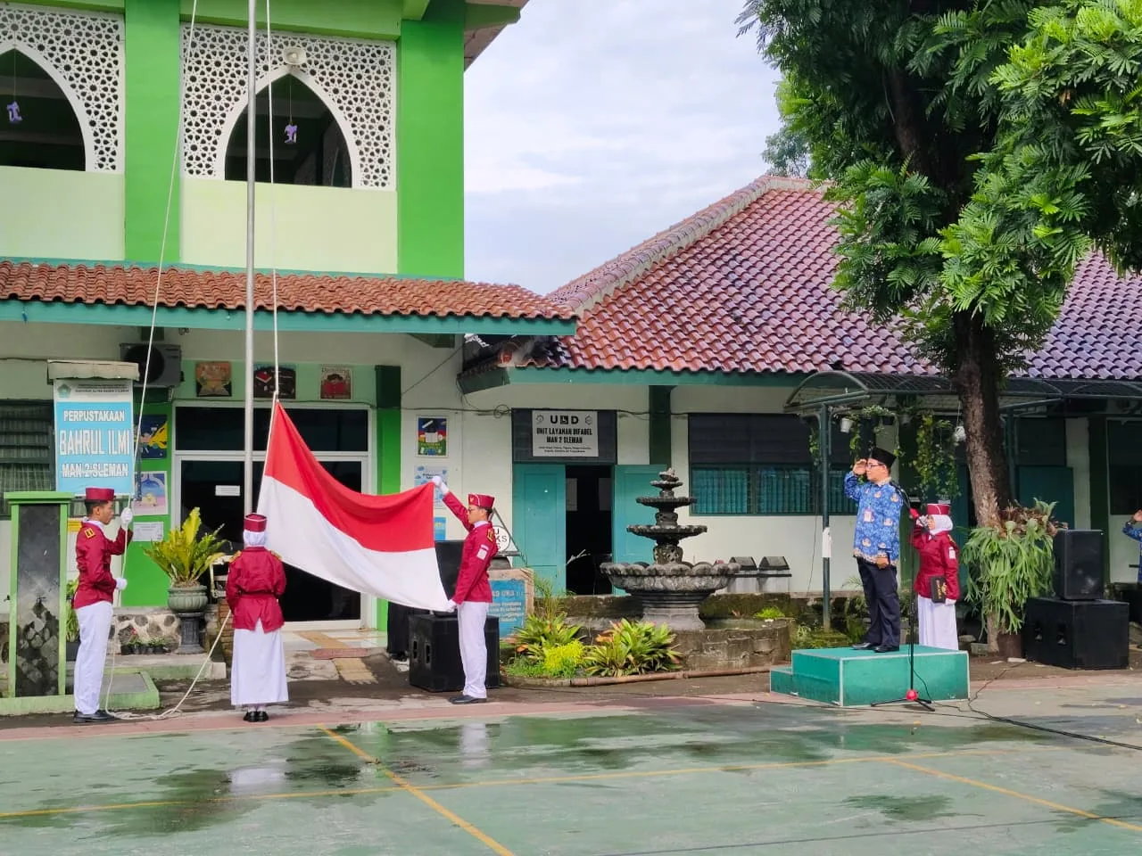 Upacara Hari Pahlawan, Siswa MAN 2 Sleman Siap Teruskan Perjuangan